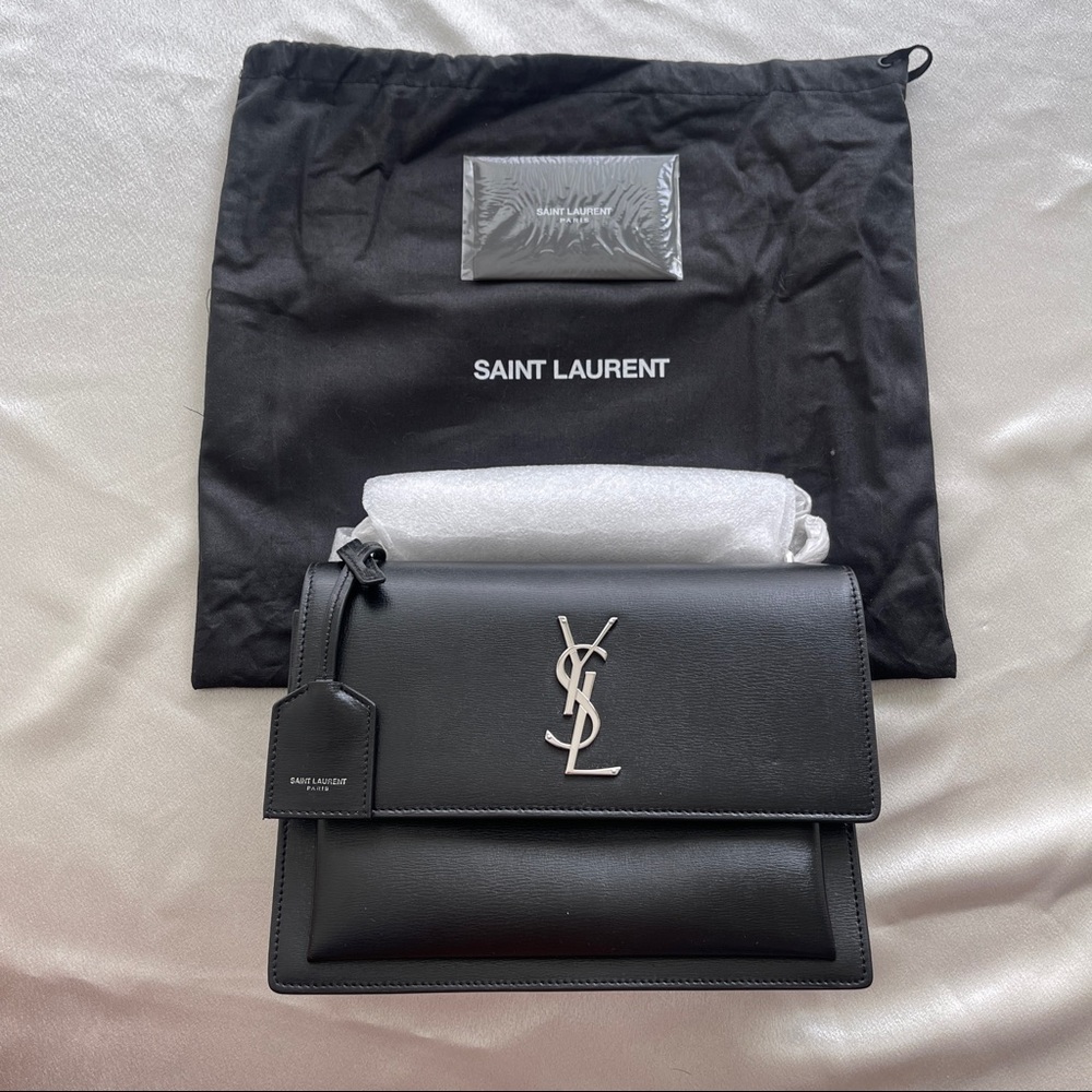 YSL SAINT LAURENT Sunset Medium Chain Bag in Smooth Leather